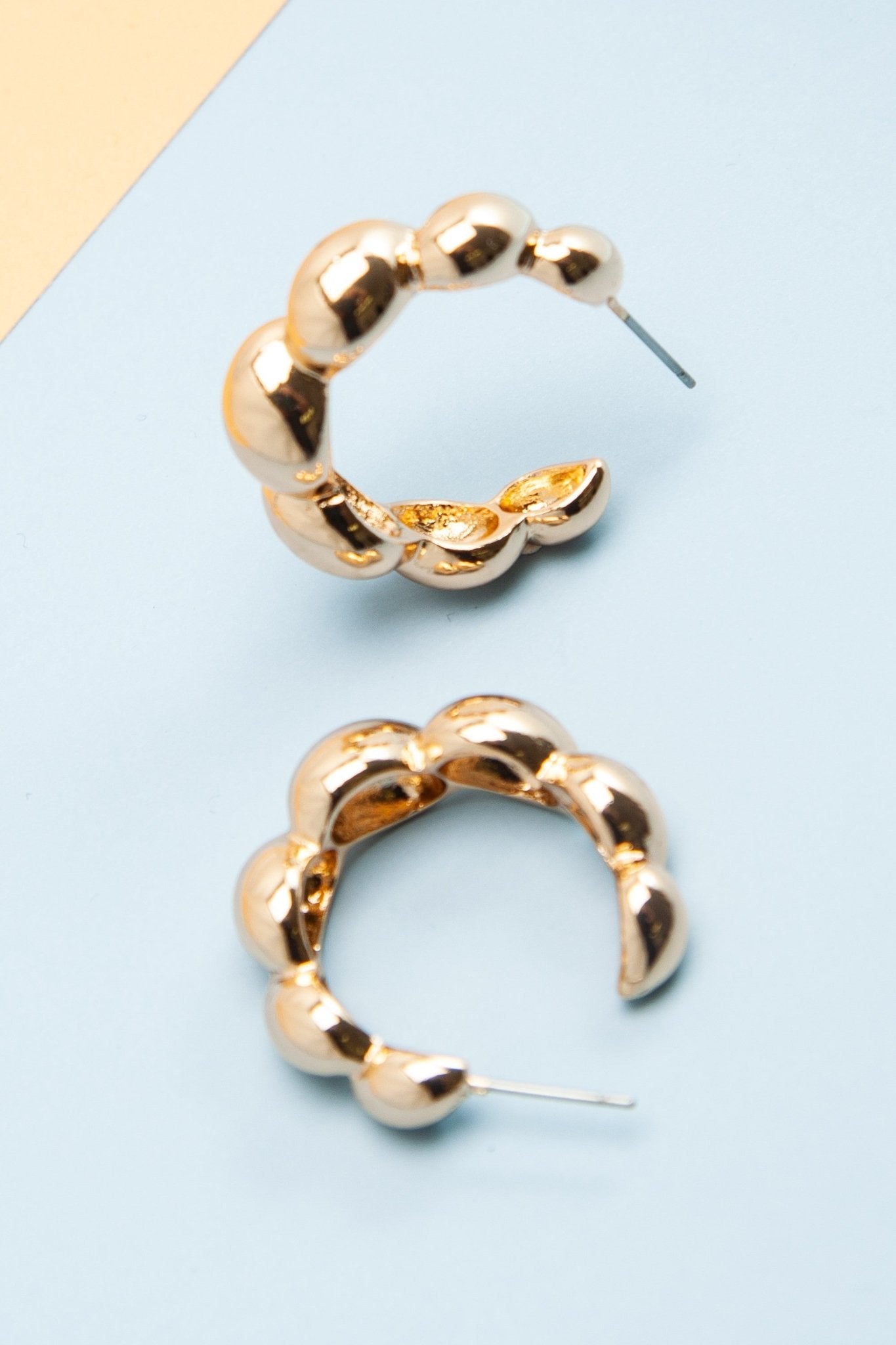 Twist Bubble Hoop Earring - Modern Creek Boutique