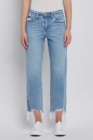 Vervet High Rise Crop Straight Jean - Modern Creek Boutique